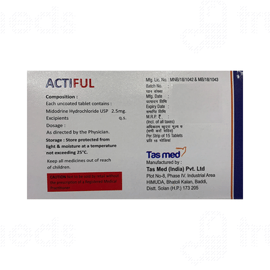 Actiful (Midodrine) 5 Mg