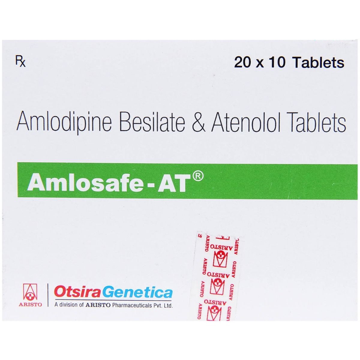 Amlosafe At (Amlodipine 5 Mg+Atenolol 50 Mg)